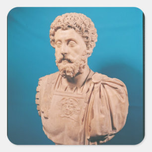 Bust van Marcus Aurelius Vierkante Sticker
