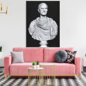 Bust van Marcus Licinius Crassus Canvas Afdruk (Insitu (Woonkamer))