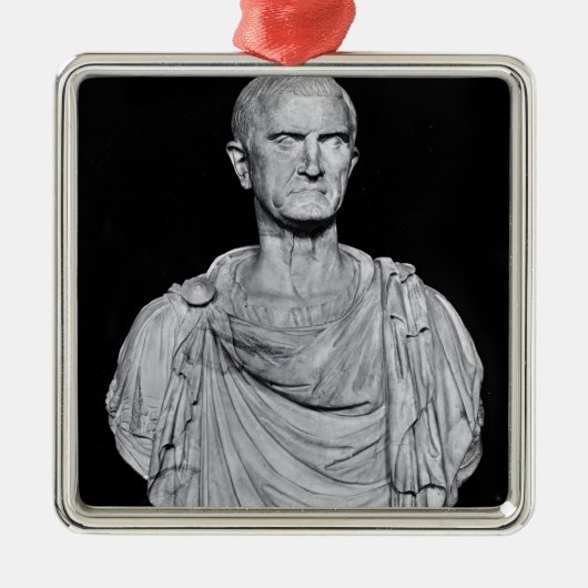 Bust van Marcus Licinius Crassus Metalen Ornament (Voorkant)
