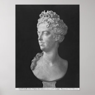 Bust van Marie-Adelaide de Savoie Poster