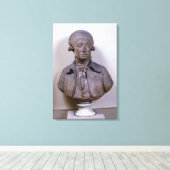 Bust van Marie Jean Antoine Nicolas Canvas Afdruk (Insitu (Houten vloer))