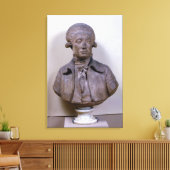 Bust van Marie Jean Antoine Nicolas Canvas Afdruk (Insitu (Woonkamer))