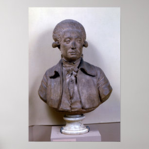 Bust van Marie Jean Antoine Nicolas Poster