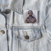 Bust van Marie Jean Antoine Nicolas Vierkante Button 5,1 Cm (In situ)