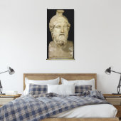 Bust van Miltiades 480-336 BC Canvas Afdruk (Insitu (Slaapkamer))