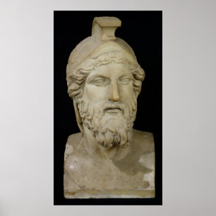 Bust van Miltiades 480-336 BC Poster