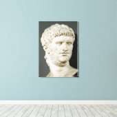 Bust van Nero Canvas Afdruk (Insitu (Houten vloer))
