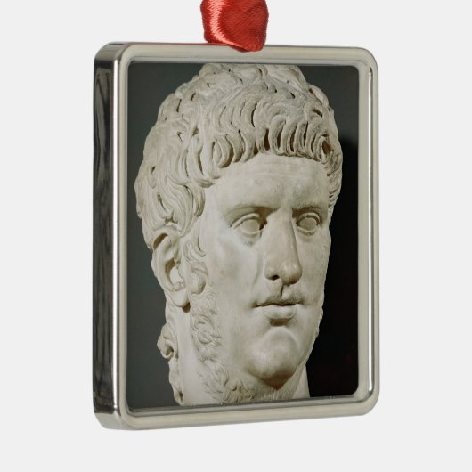 Bust van Nero Metalen Ornament (Rechts)