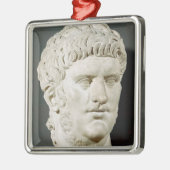 Bust van Nero Metalen Ornament (Links)