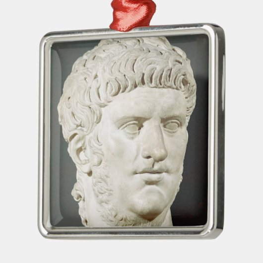 Bust van Nero Metalen Ornament (Links)