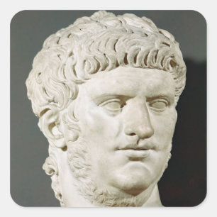 Bust van Nero Vierkante Sticker