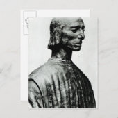 Bust van Niccolo Machiavelli Briefkaart (Voorkant / Achterkant)