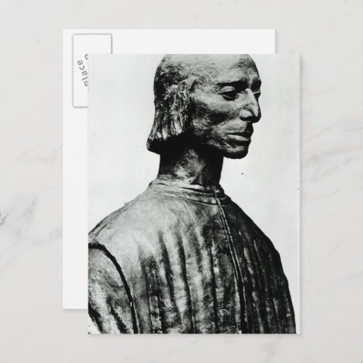 Bust van Niccolo Machiavelli Briefkaart (Voorkant / Achterkant)