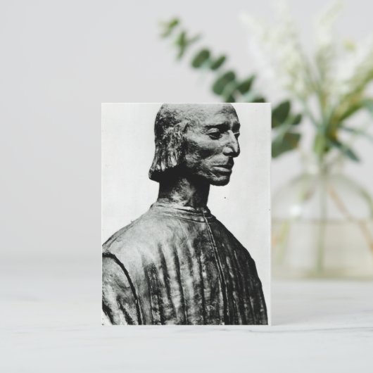 Bust van Niccolo Machiavelli Briefkaart (Staand voorkant)