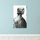 Bust van Niccolo Machiavelli Canvas Afdruk (Insitu (Houten vloer))