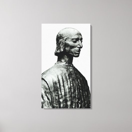 Bust van Niccolo Machiavelli Canvas Afdruk (Voorkant)
