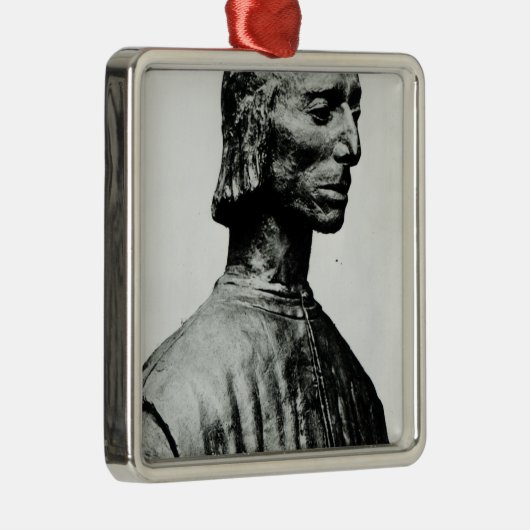 Bust van Niccolo Machiavelli Metalen Ornament (Rechts)