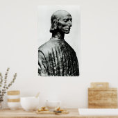 Bust van Niccolo Machiavelli Poster (Keuken)