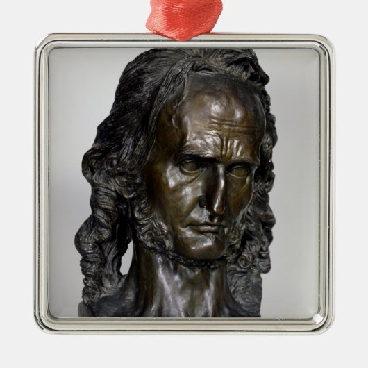 Bust van Nicolo Paganini 1830 Metalen Ornament (Voorkant)