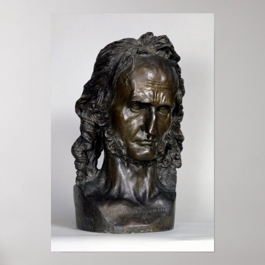 Bust van Nicolo Paganini 1830 Poster (Voorkant)