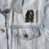 Bust van Nicolo Paganini 1830 Vierkante Button 5,1 Cm (In situ)