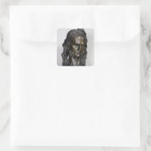 Bust van Nicolo Paganini 1830 Vierkante Sticker (Tas)