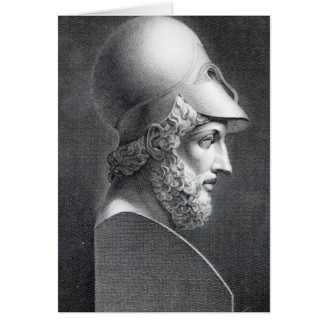 Bust van Pericles, gegraveerd door Giuseppe Cozzi (Voorkant)