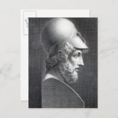Bust van Pericles, gegraveerd door Giuseppe Cozzi Briefkaart (Voorkant / Achterkant)