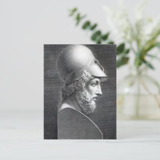 Bust van Pericles, gegraveerd door Giuseppe Cozzi Briefkaart (Staand voorkant)