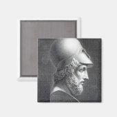 Bust van Pericles, gegraveerd door Giuseppe Cozzi Magneet (Voorkant / Achterkant)