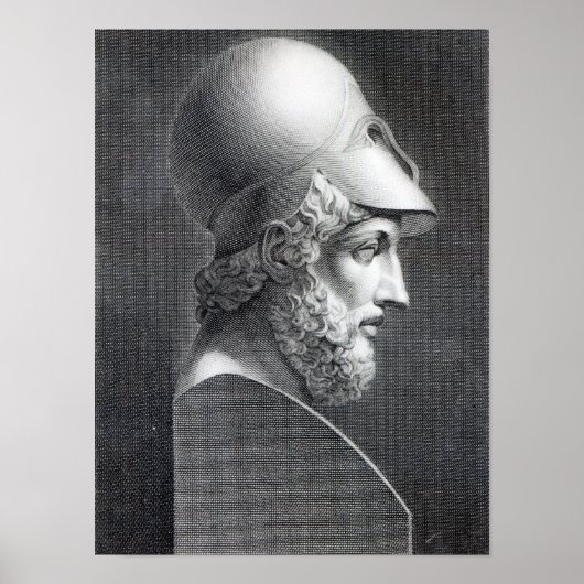 Bust van Pericles, gegraveerd door Giuseppe Cozzi Poster (Voorkant)