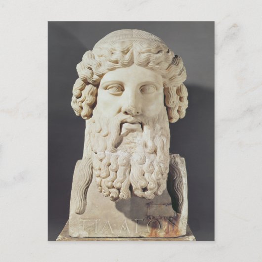 Bust van Plato Briefkaart (Voorkant)