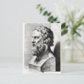 Bust van Plato gegraveerd door Lucas Emil Briefkaart (Staand voorkant)