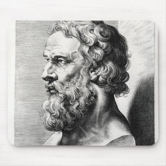 Bust van Plato gegraveerd door Lucas Emil Muismat (Voorkant)