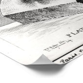 Bust van Plato gegraveerd door Lucas Emil Poster (Hoek)