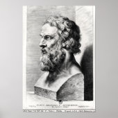 Bust van Plato gegraveerd door Lucas Emil Poster (Voorkant)