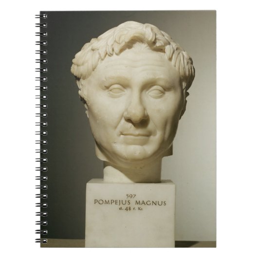 Bust van Pompey (106-48 BC) c.60 BC (marmer) Notitieboek (Voorkant)