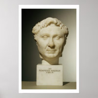 Bust van Pompey (106-48 BC) c.60 BC (marmer)
