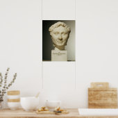 Bust van Pompey (106-48 BC) c.60 BC (marmer) Poster (Keuken)