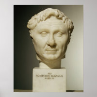 Bust van Pompey (106-48 BC) c.60 BC (marmer)