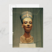 Bust van Queen Nefertiti, voorste uitzicht Briefkaart (Voorkant / Achterkant)