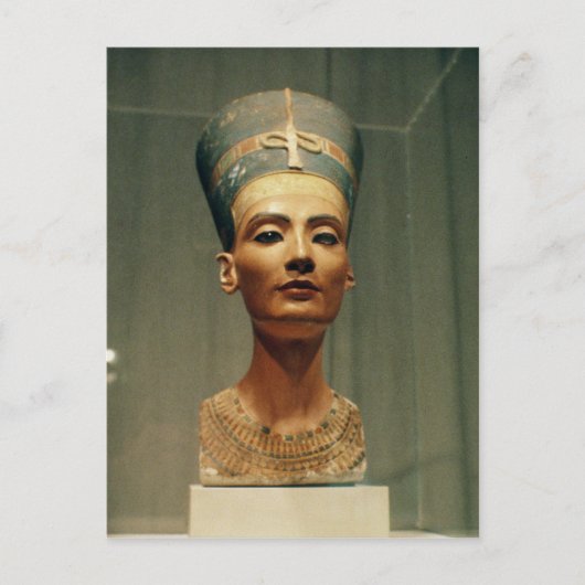 Bust van Queen Nefertiti, voorste uitzicht Briefkaart (Voorkant)
