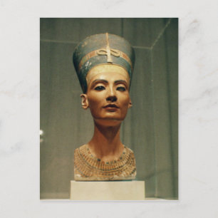 Bust van Queen Nefertiti, voorste uitzicht Briefkaart