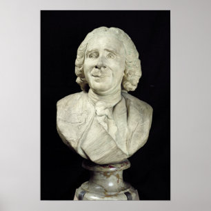 Bust van Rene Antoine Ferchault de Reaumur 1751 Poster