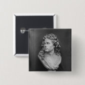 Bust van Robert de Cotte, 1707 Vierkante Button 5,1 Cm (Voorkant /achterkant)