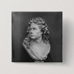 Bust van Robert de Cotte, 1707 Vierkante Button 5,1 Cm