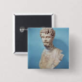 Bust van Septimus Severus Vierkante Button 5,1 Cm (Voorkant /achterkant)