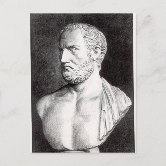 Bust van Thucydides, gegraveerd door Barbant Briefkaart (Voorkant)