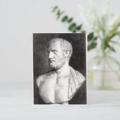 Bust van Thucydides, gegraveerd door Barbant Briefkaart (Staand voorkant)