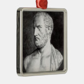 Bust van Thucydides, gegraveerd door Barbant Metalen Ornament (Rechts)
